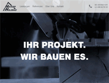 Tablet Screenshot of hecker-holzbau.de